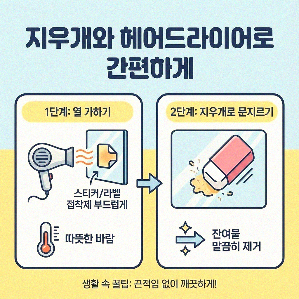 접착 흔적 말끔히 지우는 마법 같은 청소법