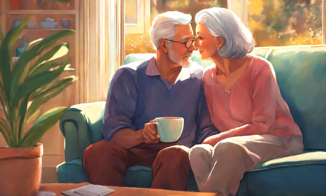 노인 커플