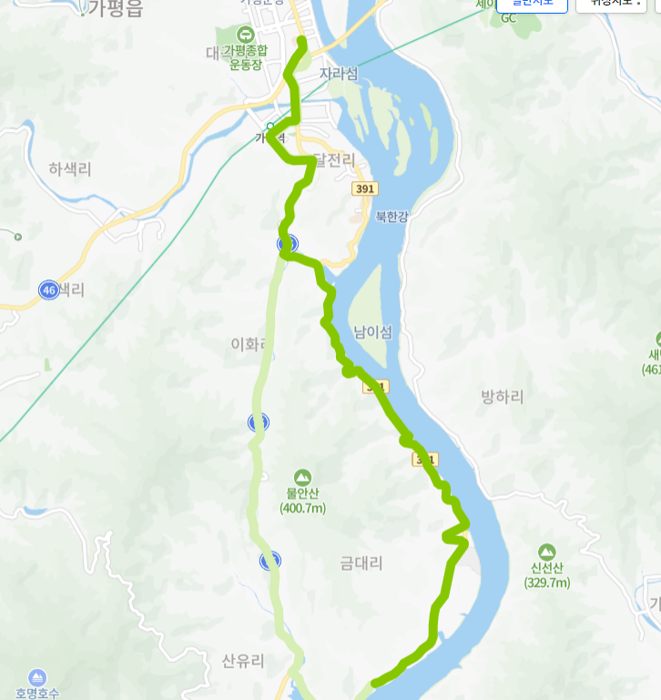 가평-71-3번-버스-노선-지도