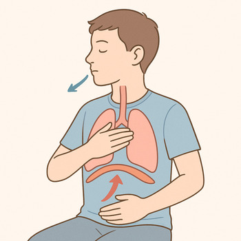 폐섬유증 완화 훈련법 사진