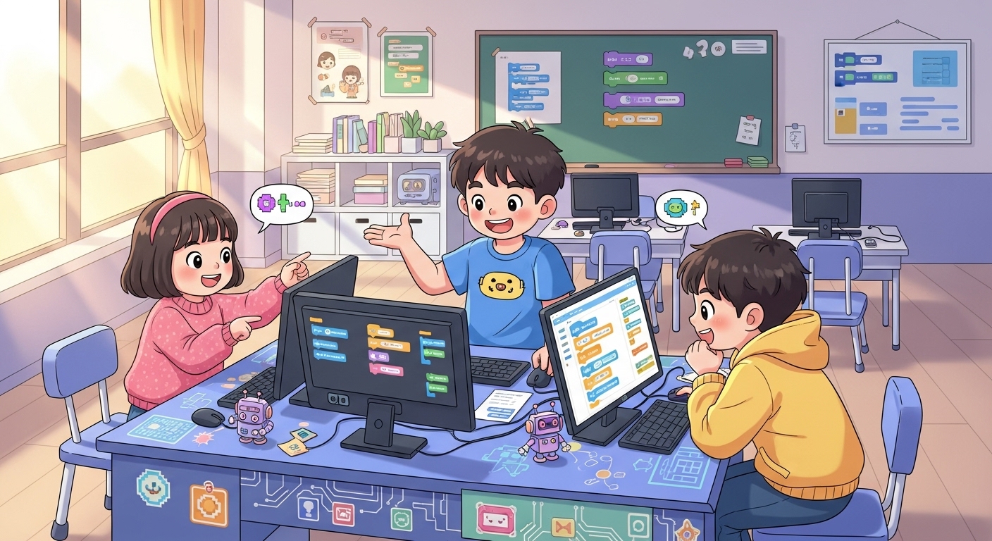 soft cartoon illustration style