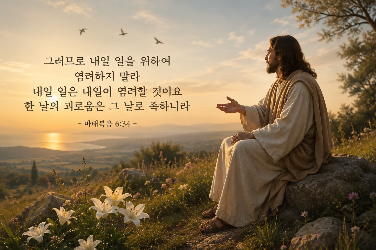 작은 믿음 마태복음 6장 34절