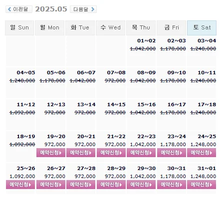 사우스케이프cc 예약: 1박 2일 골프 패키지 가격 및 날씨 (5월 19일)