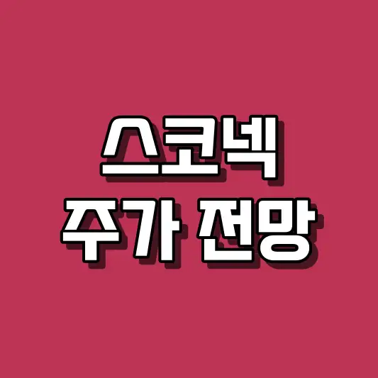 스코넥 주가 전망