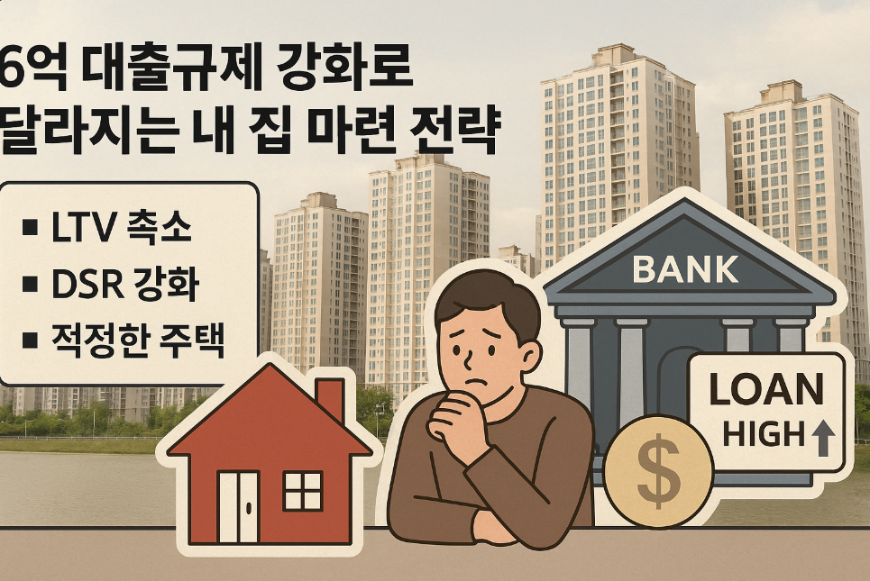 6억 대출규제 강화로 달라지는 내 집 마련 전략 정리