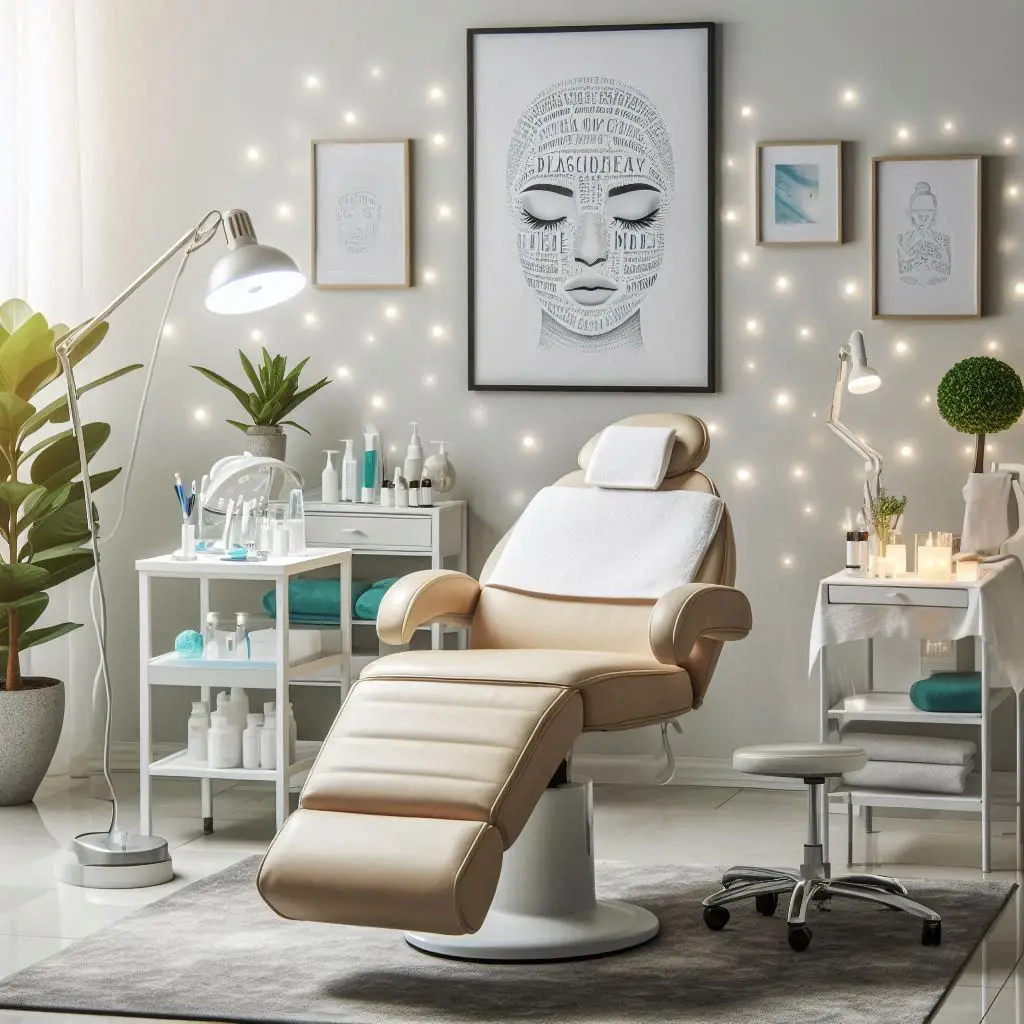 피부,체형관리 샵 배경