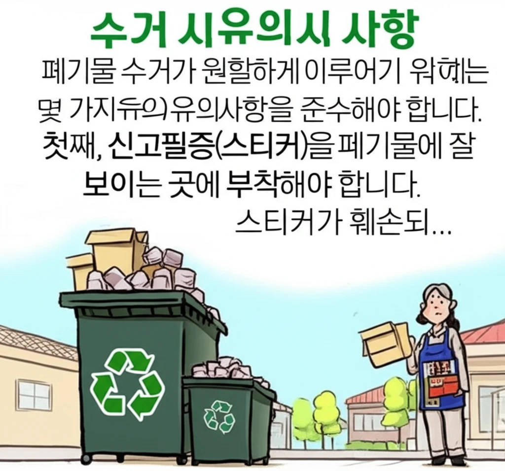 강서구 대형폐기물 수수료 얼마? 품목..