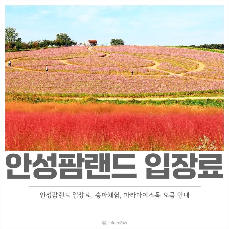 안성팜랜드-입장료-승마센터-파라다이스독-요금