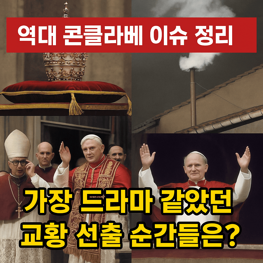 역대 콘클라베 이슈 정리｜가장 드라마 같았던 교황 선출 순간들은?