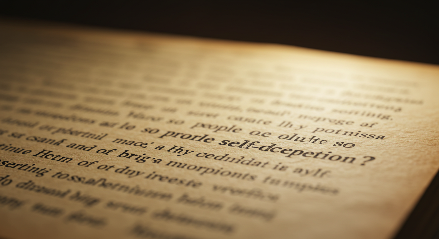 왜 사람들은 자기기만에 빠지기 쉬울까?