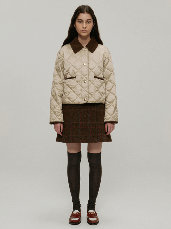 앳코너 퀼티드 자켓