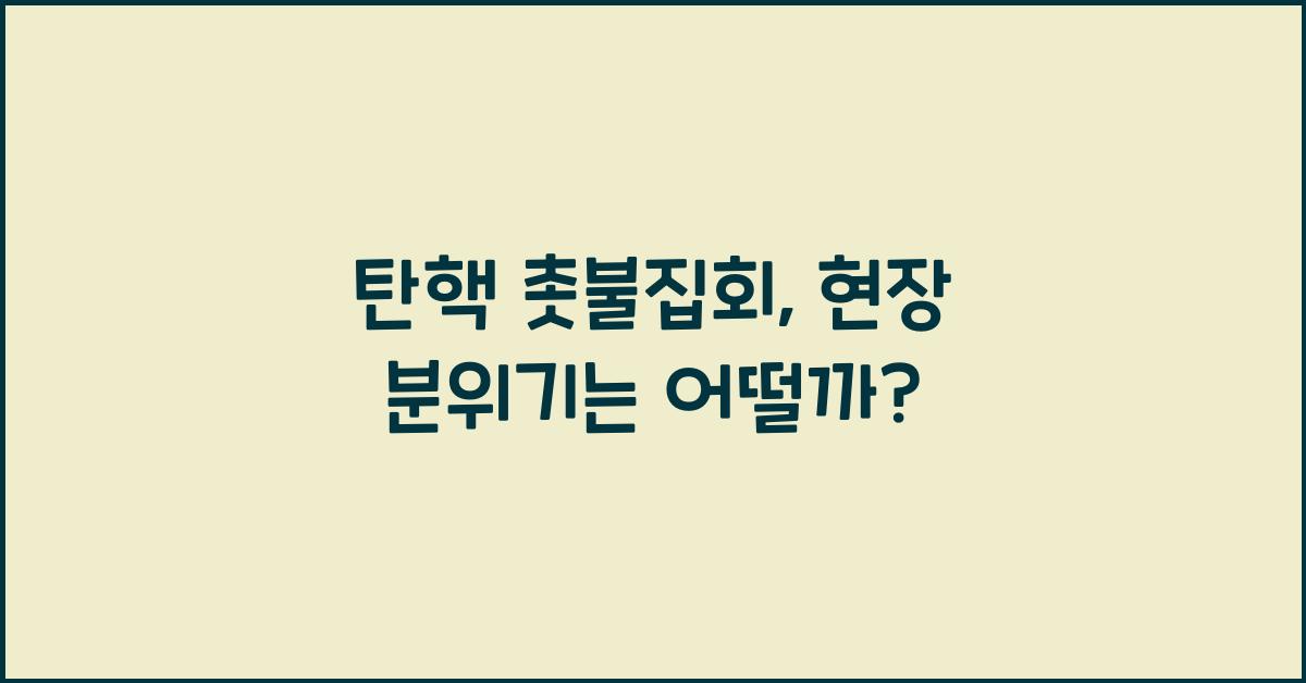 탄핵 촛불집회