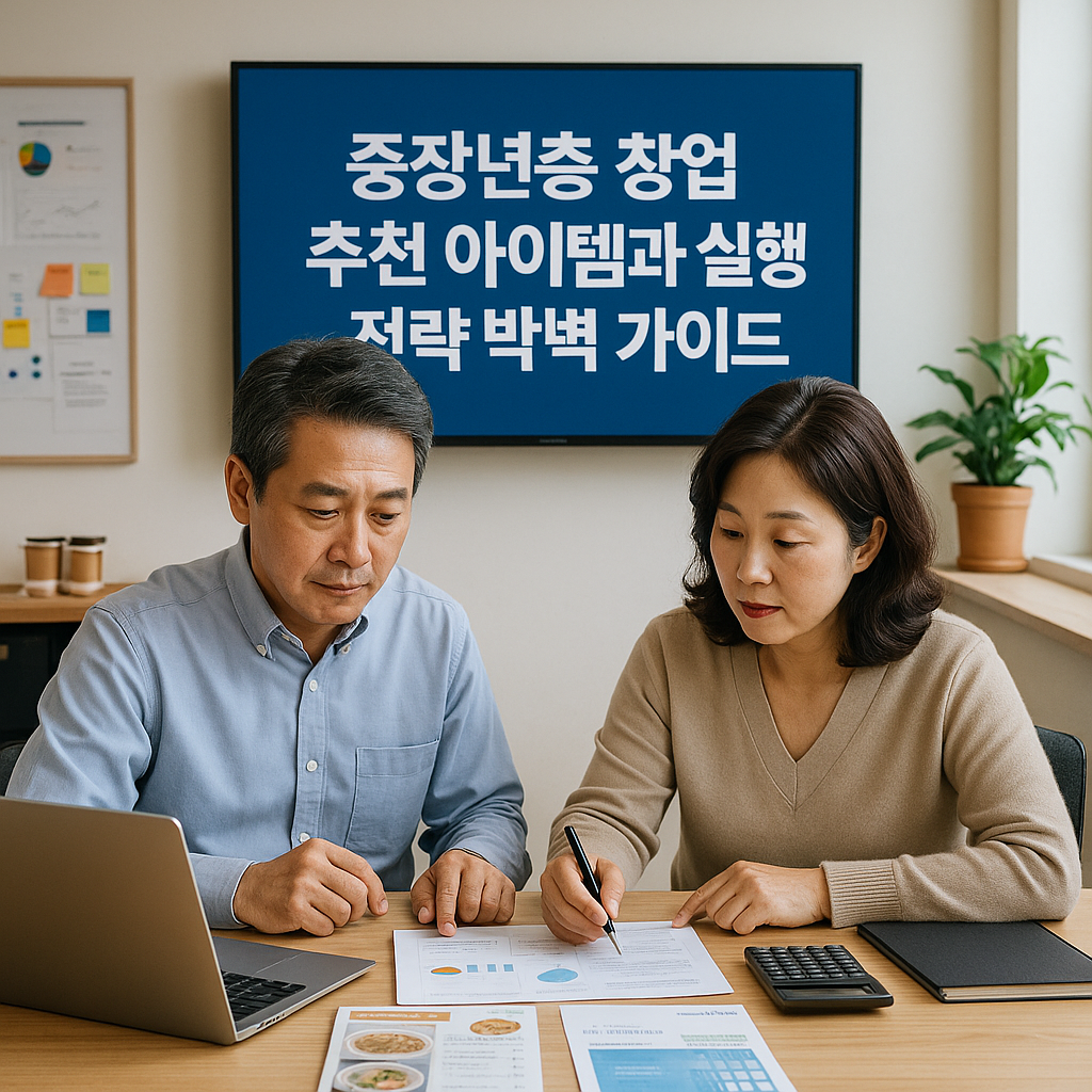 중장년층 창업 추천 아이템과 실행 전략 완벽 가이드