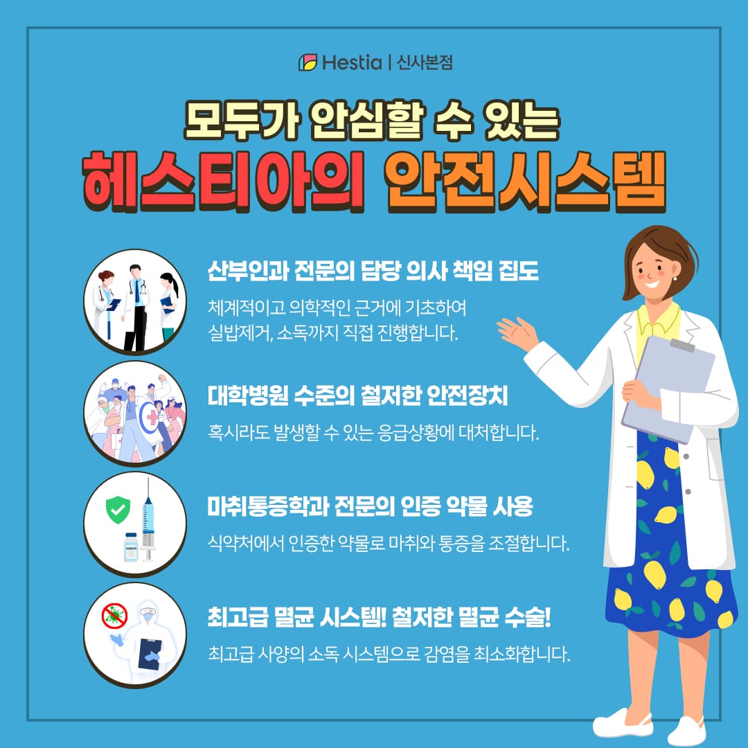 헤스티아여성의원 안전시스템