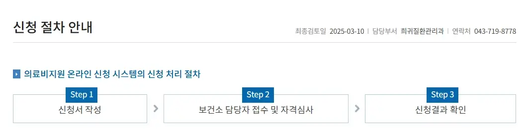 희귀질환자의료비지원조건3분확인