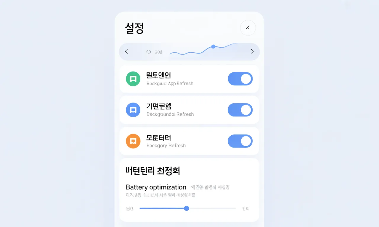 스마트폰 속도 빠르게, 최적화