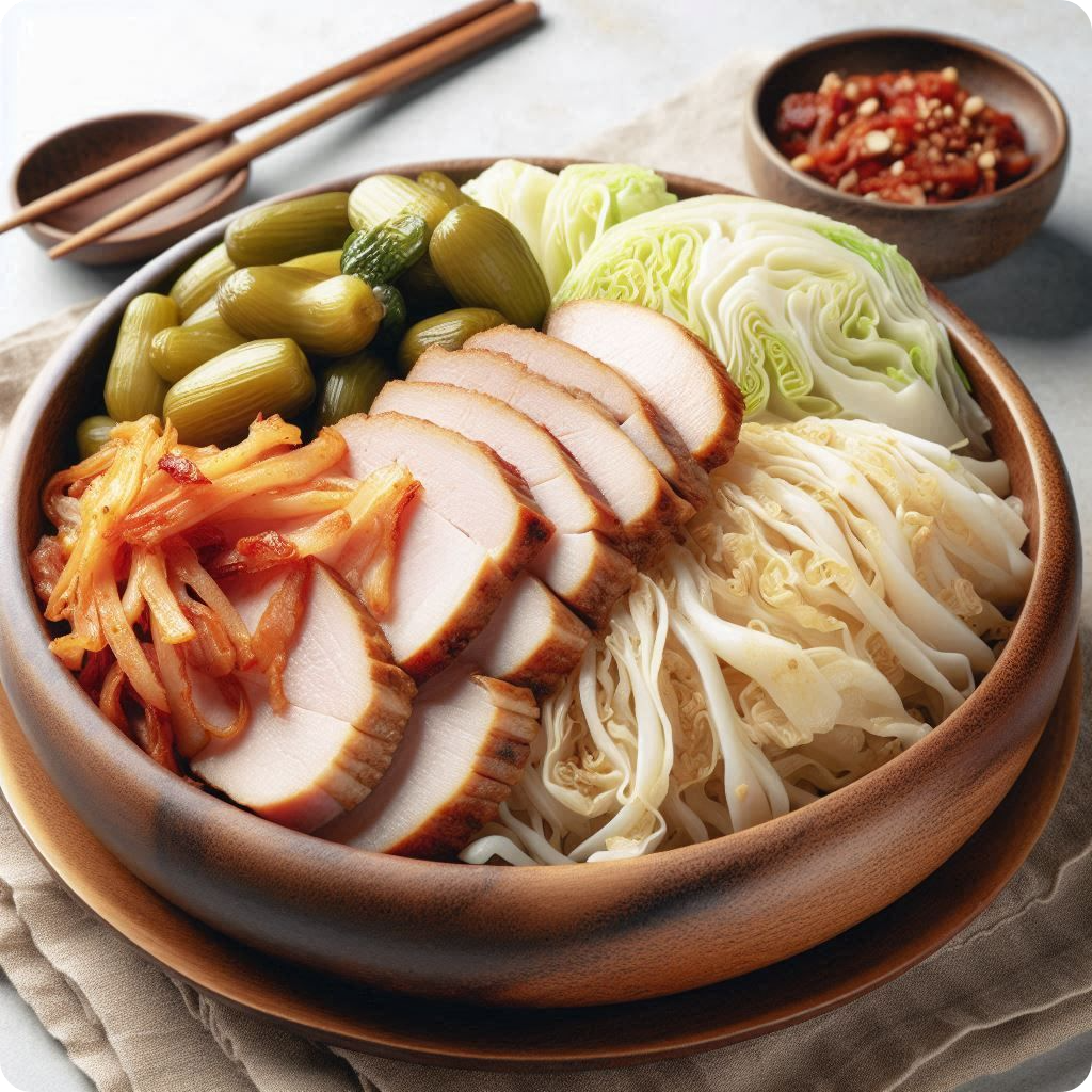 김장김치와 돼지고기 수육 궁합