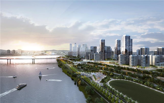 서울시 신속통합기획에 따른 2구역 한강변 스카이라인