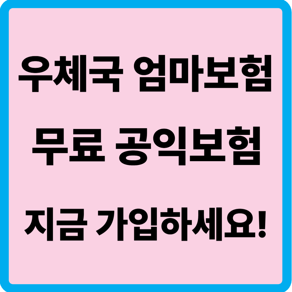 우체국 엄마보험