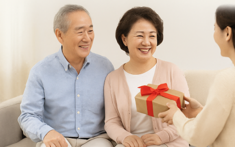 부모님께 드리는 선물 사진