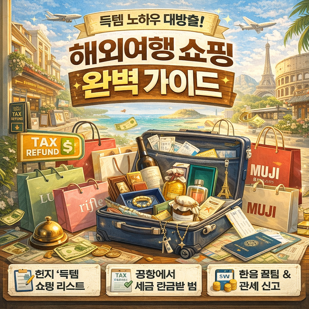 해외여행 쇼핑의 기술: 지역별 필수 아이템과 세금 환급 완벽 가이드