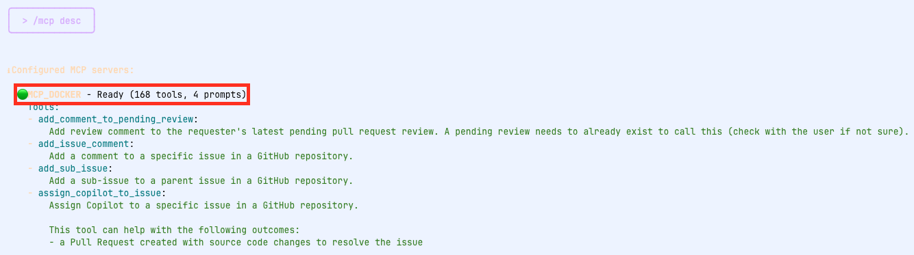 Gemini-cli MCP Toolkit MCP Tools 확인