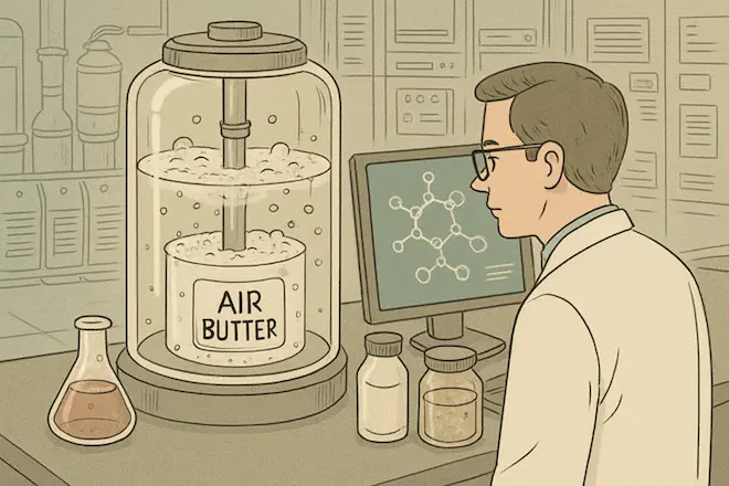 비건을 위한 공기 버터