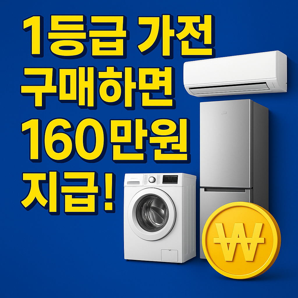 소상공인 고효율기기 지원금 160만원 받는 법 총정리