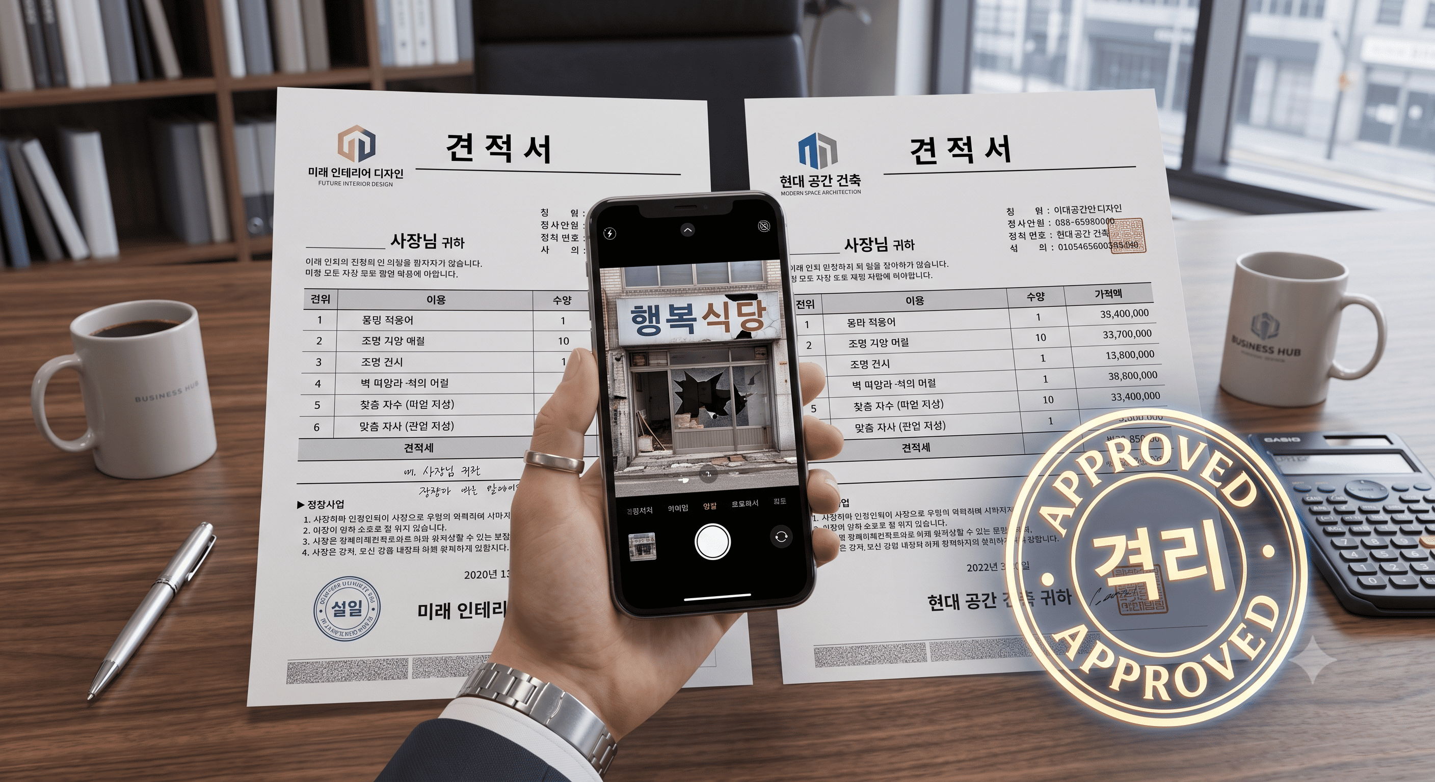 경영환경개선사업 합격을 위해 시공 전 비포 사진 촬영과 서로 다른 업체 견적서 2장을 준비하는 팁