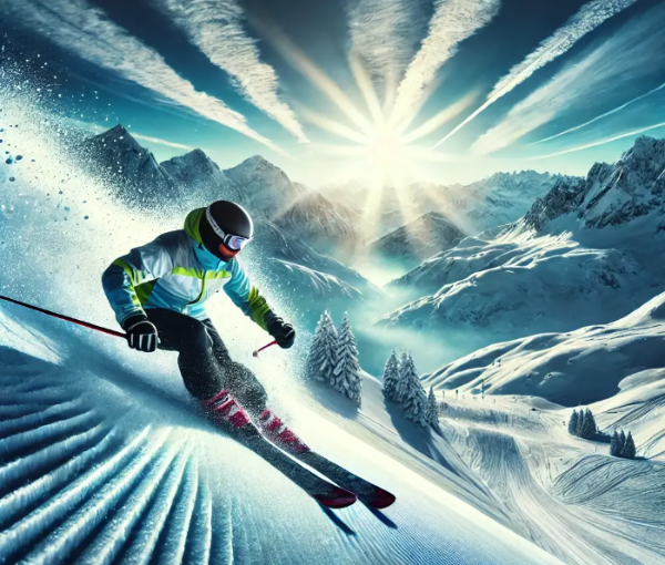 설원-남자-스키