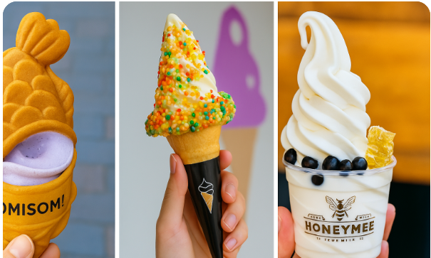 LA를 대표하는 K-소프트 아이스크림 3총사: 소미소미, 범산밀크바, 허니미 이미지