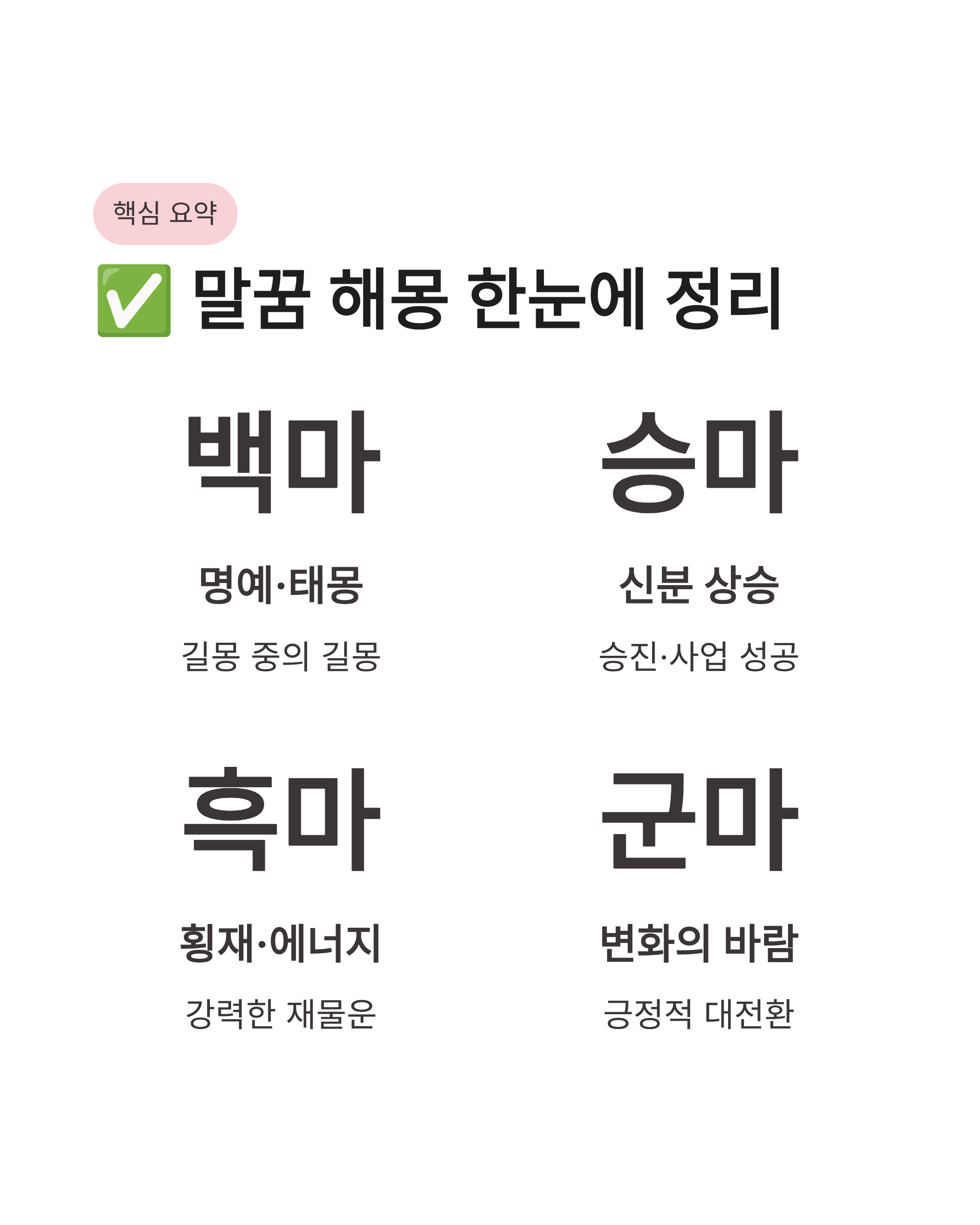 말꿈 해몽 상황별 총정리! 백마 타는 꿈부터 검은 말까지 운세 대박 터지는 신호일까?