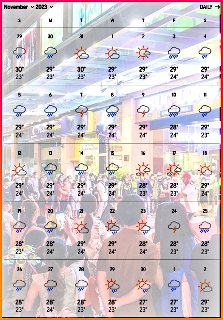 11월 나트랑 날씨