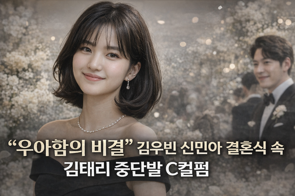 김태리 중단발 C컬펌, 김우빈&hearts;신민아 결혼식서 화제 집중