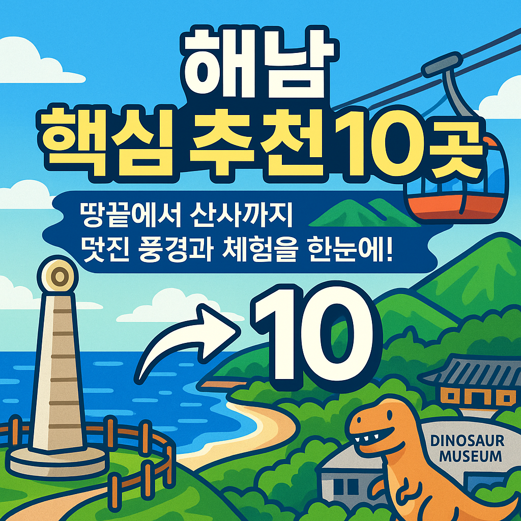 해남 가볼만한곳 베스트10