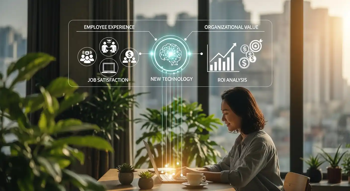 <img src="digital_nomad_remote_work_employee_experience_roi_analysis_organizational_value_connection_image.webp" alt="신기술 기반 근무 만족도와 ROI 분석으로 조직 가치와 성과 연결을 표현한 이미지 입니다">