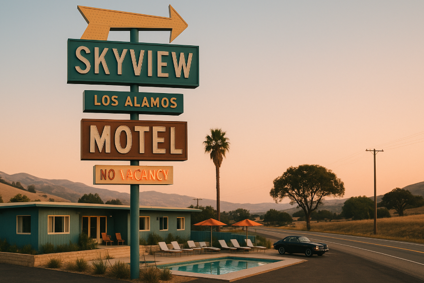 Skyview Motel – 로스 알라모스 간판 이미지