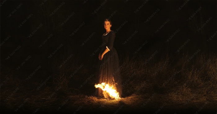 Portrait of a Lady on Fire scene featuring Adele Haenel and Noemie Merlant⁠