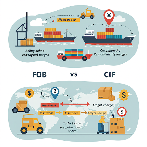 FOB vs CIF, 무역 조건 선택의 기준은?