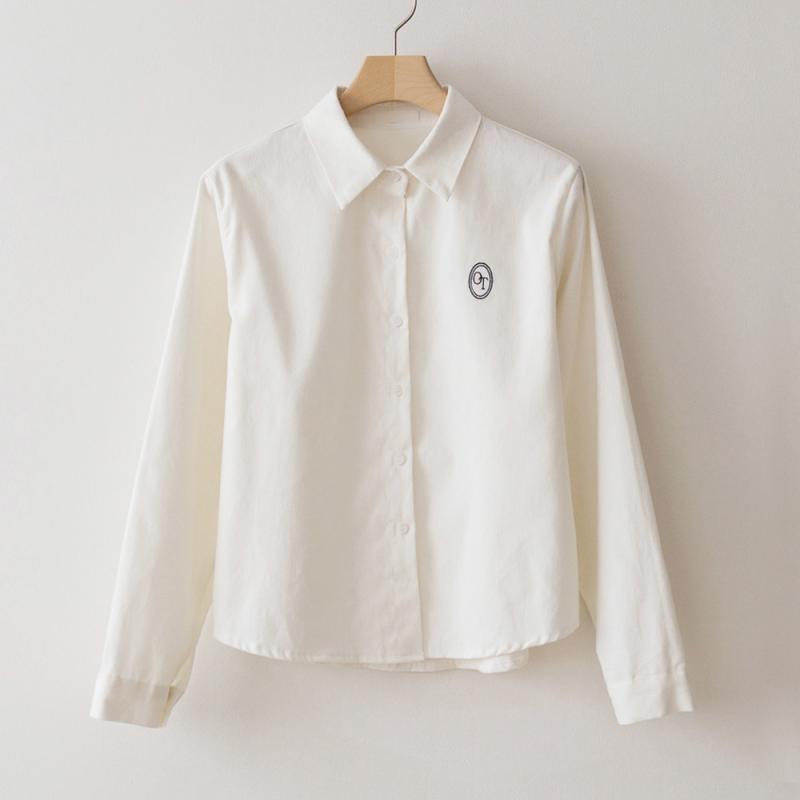 흰셔츠 흰색블라우스 기모블라우스 여성겨울남방