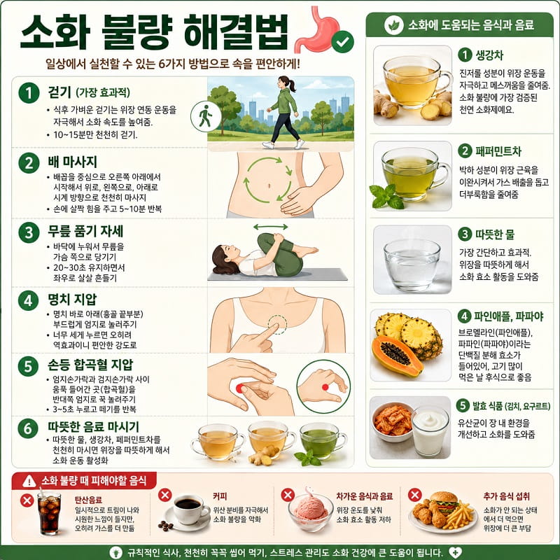 소화 불량 해결법