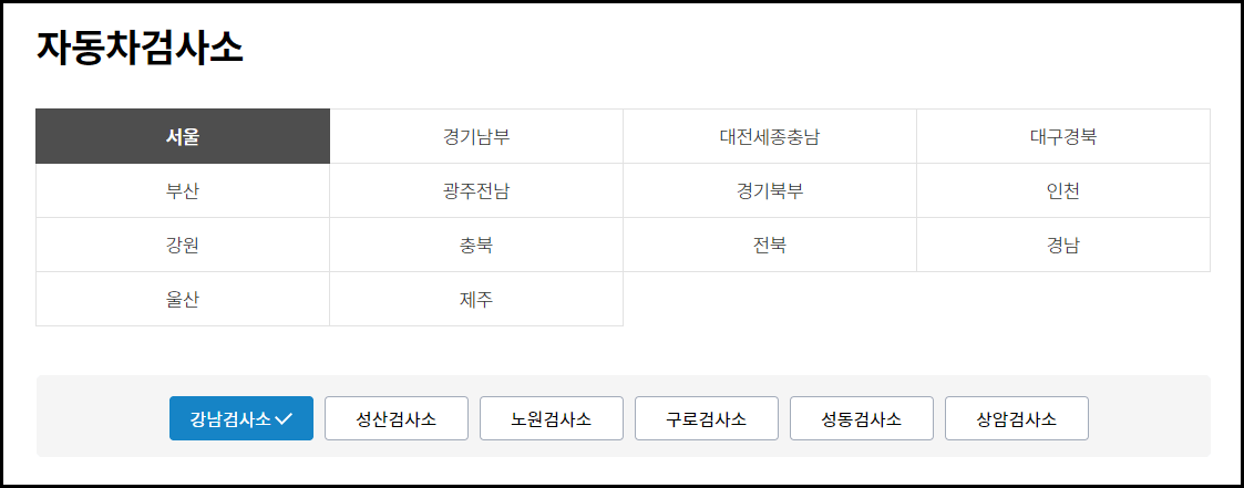 자동차 검사기간 조회 및 예약 방법, 과태료