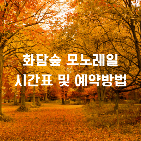 화담숲 모노레일 썸네일