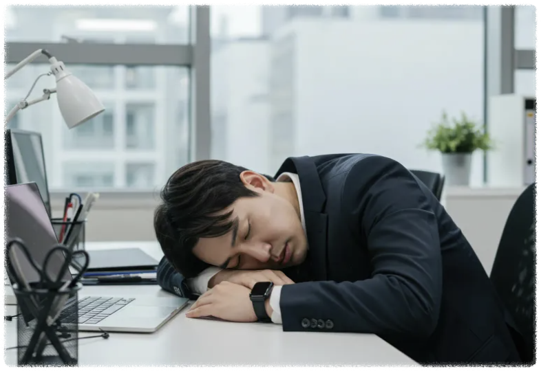 야근·수면 부족 컨셉 이미지