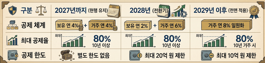 2026년 세제개편안 양도소득세 개편 핵심 조건 및 대상 총 정리