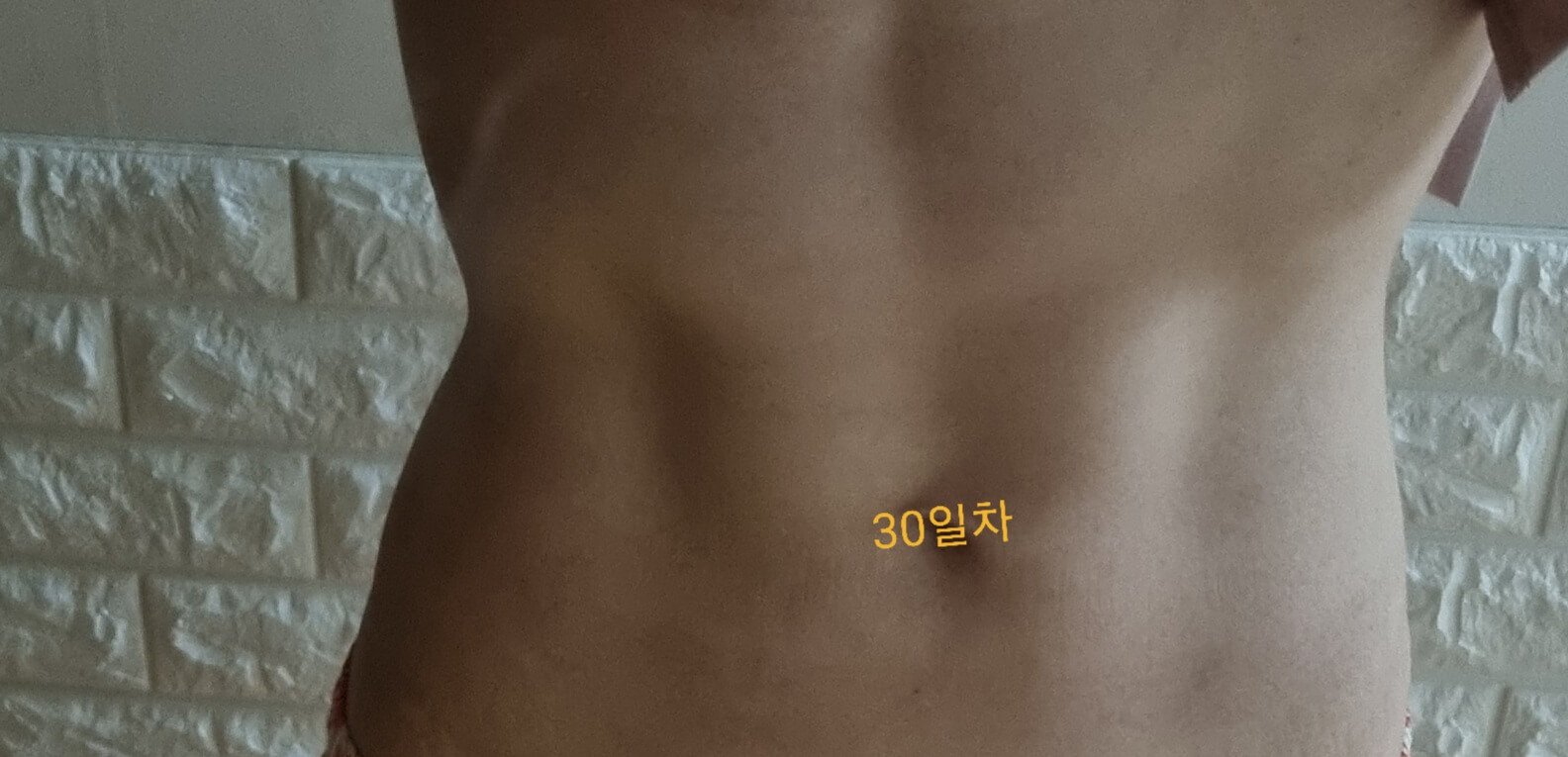 홈트 복근만들기 50일 간의 변화