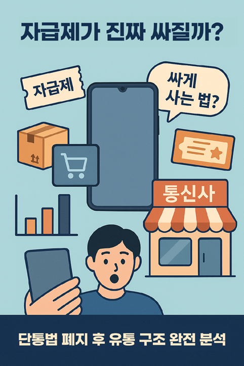 단통법 폐지 자급폰 유통구조 이미지