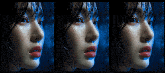 줌인과 함께 턱 끝이 떨리며 슬픔이 고조되는 시네마틱 영상_Midjourney