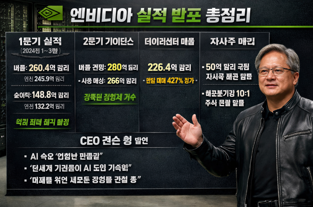 엔비디아 실적발표 결과 핵심 3분 총정리