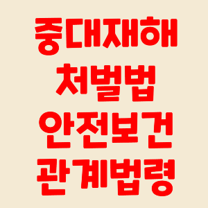 중대재해처벌법 안전보건관계법령